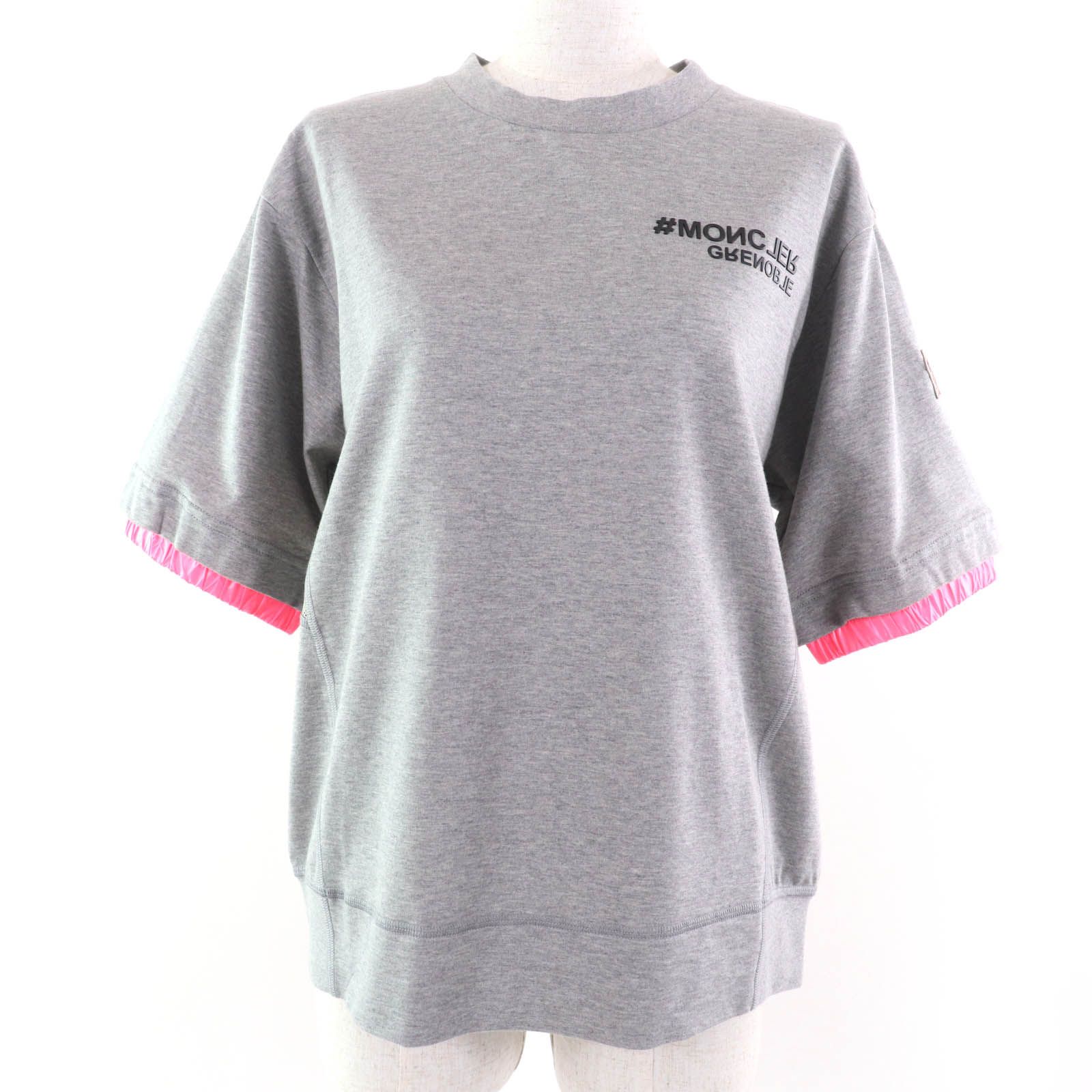 モンクレール グルノーブル 半袖Ｔシャツ グレー レディース M