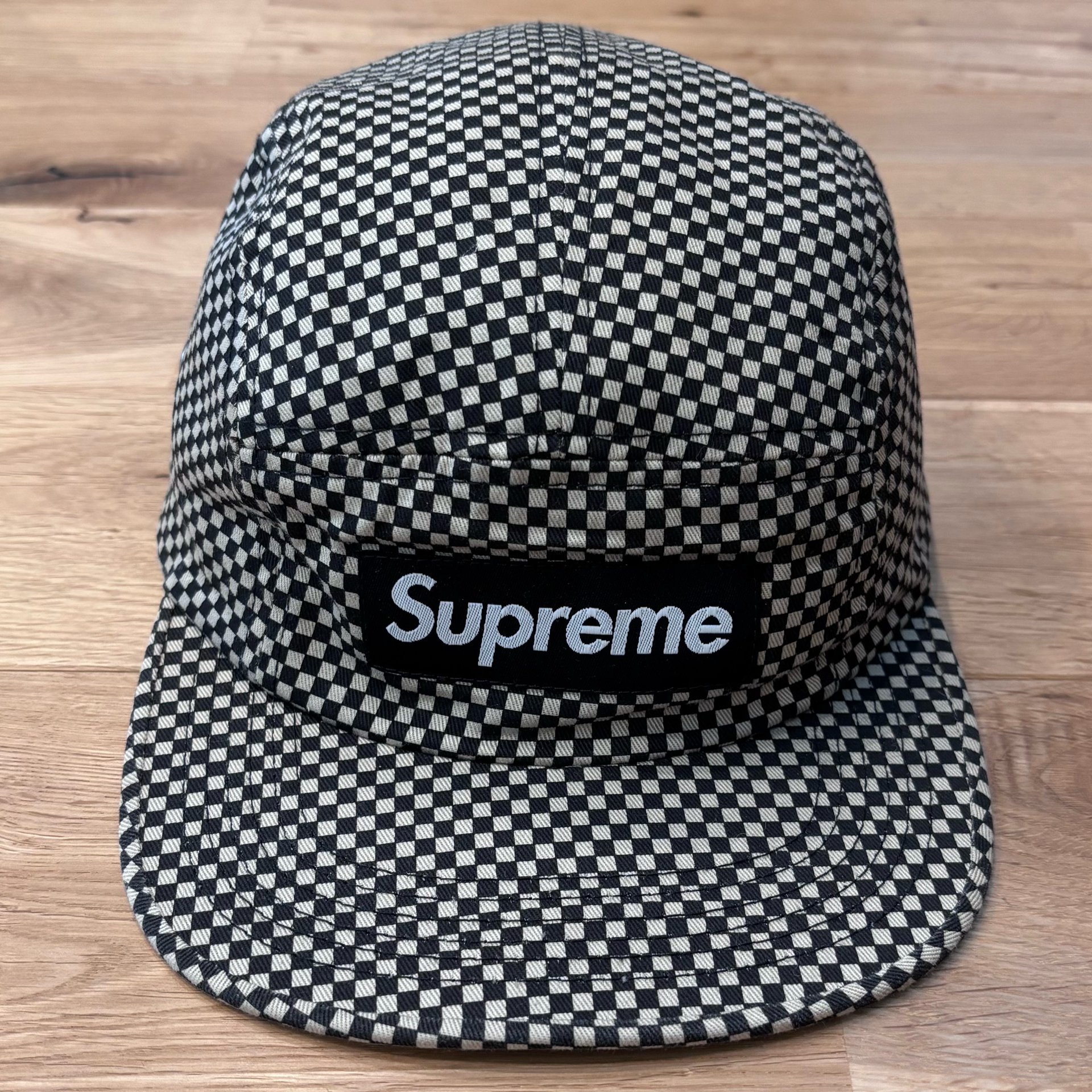 Supreme Mini Check Camp Cap ミニチェック ボックスロゴ キャップ シュプリーム