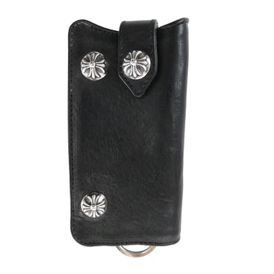 Chrome Hearts Leather Key Case "Black"