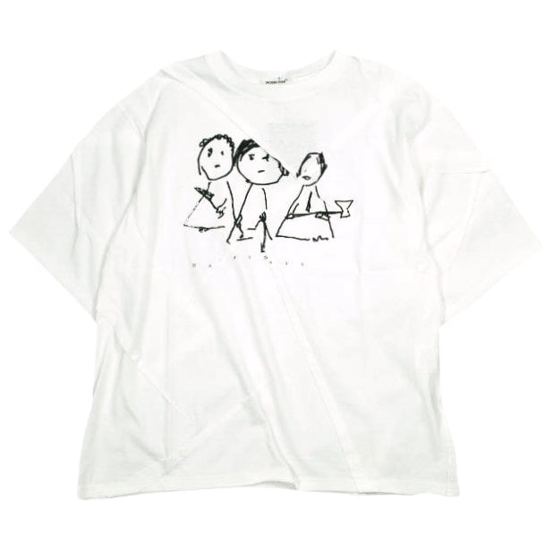 新品 UNDERCOVER アンダーカバー 24SS 日本製 ランダムダーツプリントTシャツ UP1D4810-1 2 WHITE 半袖 TEE トップス g24866