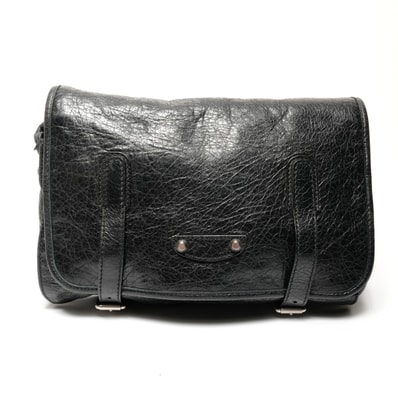 バレンシアガ BALENCIAGA ボディバッグ シワ加工 ショルダーバッグ【中古】