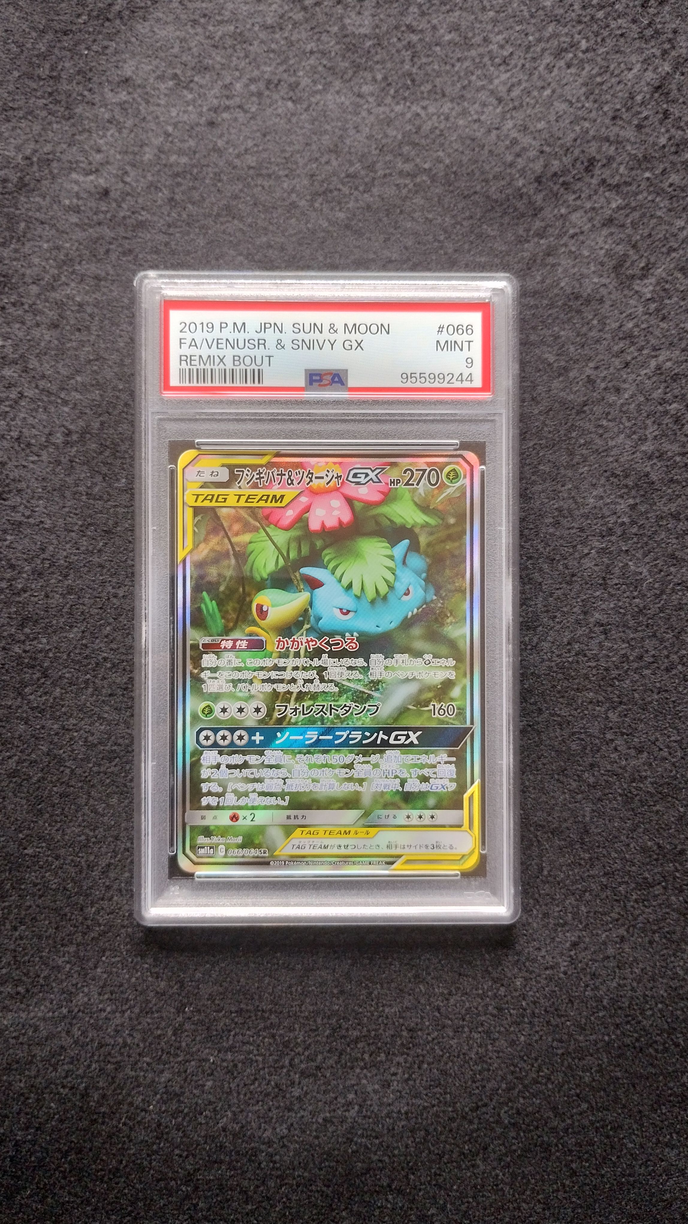 フシギバナ&ツタージャGX SR: SA[SM11a 066/064](強化拡張パック「リミックスバウト」)