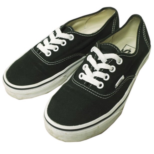 VANS バンズ AUTHENTIC オーセンティック US5.5(23.5cm) BLACK キャンバス ローカット スニーカー シューズ g22598