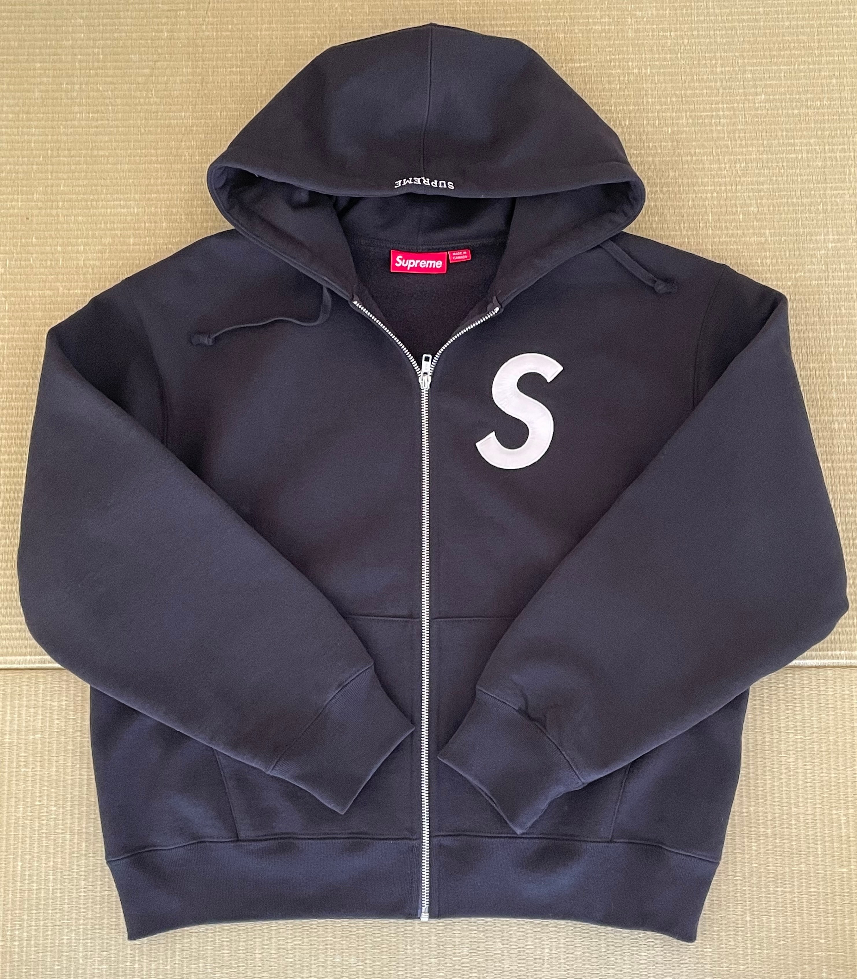 Supreme S Logo Zip Up Hooded Sweatshirt (25FW) "Black"