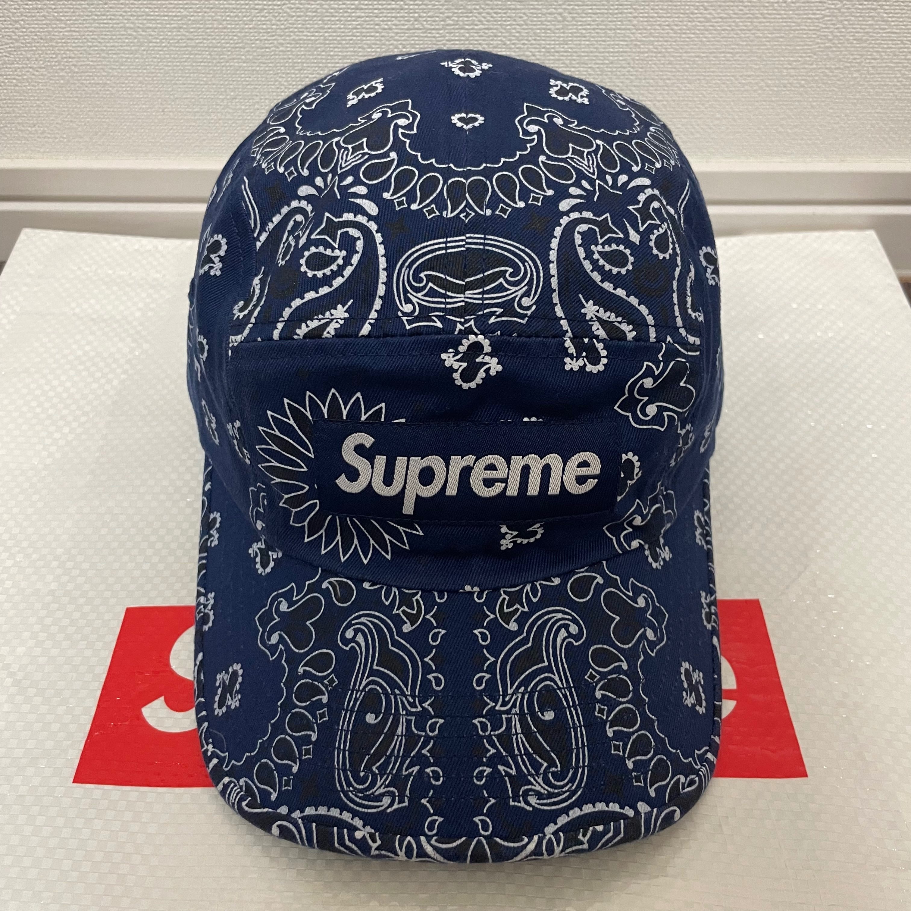Supreme Bandana Camp Cap "Navy"