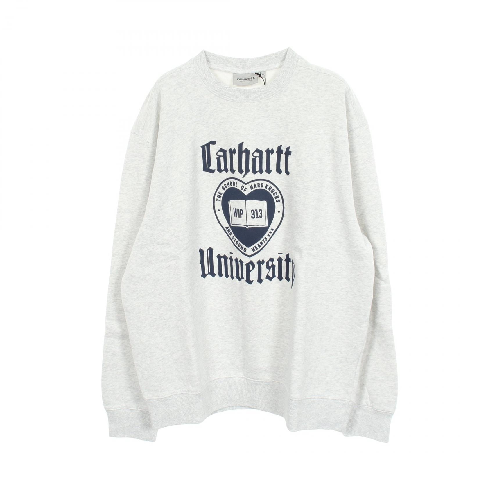 カーハートダブリューアイピー Carhartt WIP Schooling スウェット 衣料品 トップス コットン メンズ グレー系 / ネイビー系 I035642482XXXL 【新品】