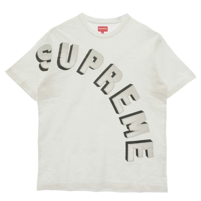 Supreme シュプリーム 18SS Gradient Arc Top グラディエント アーク トップ クルーネック 半袖 Tシャツ ホワイト系 M【中古】