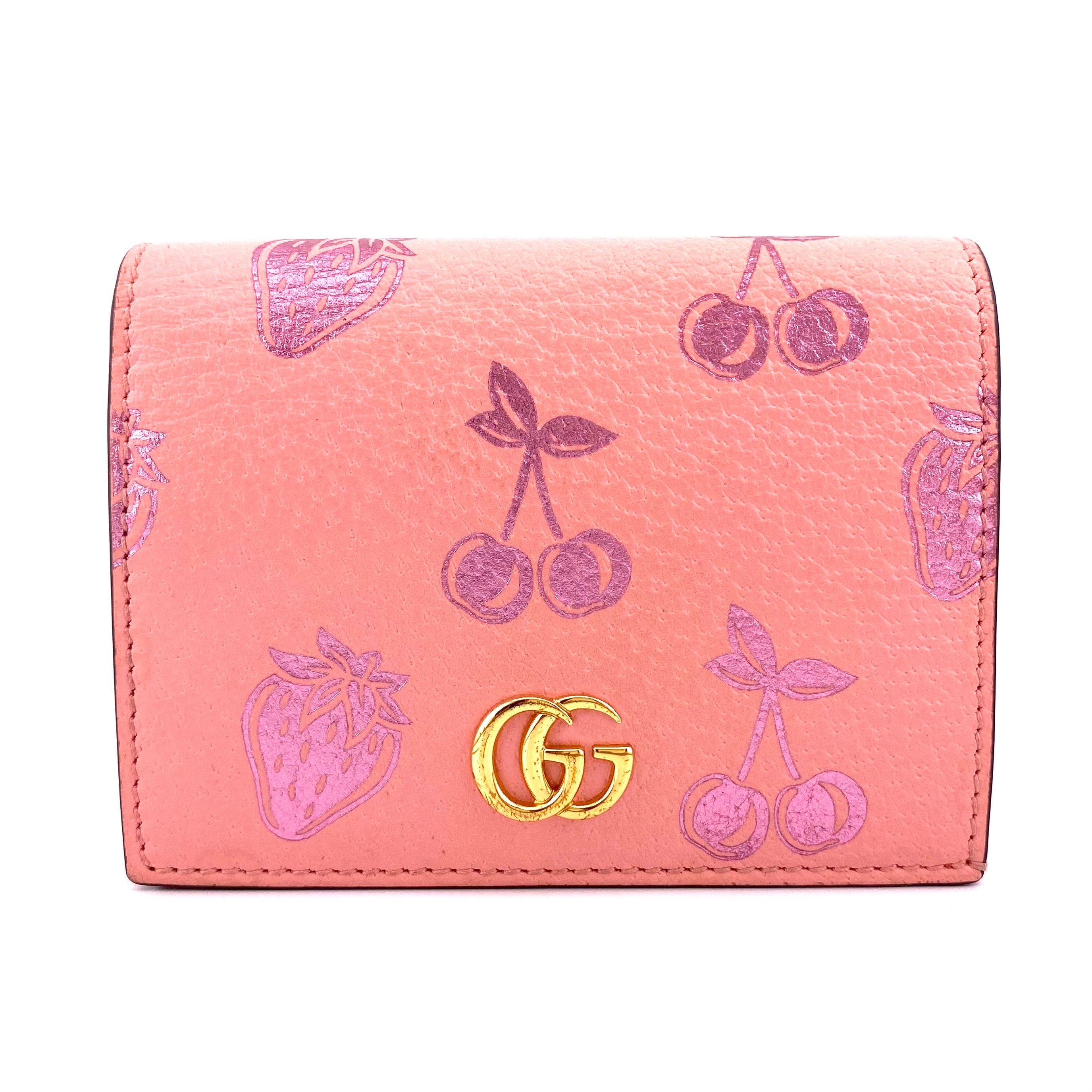 GUCCI Valentine's Day GG Marmont Wallet "Pink"
