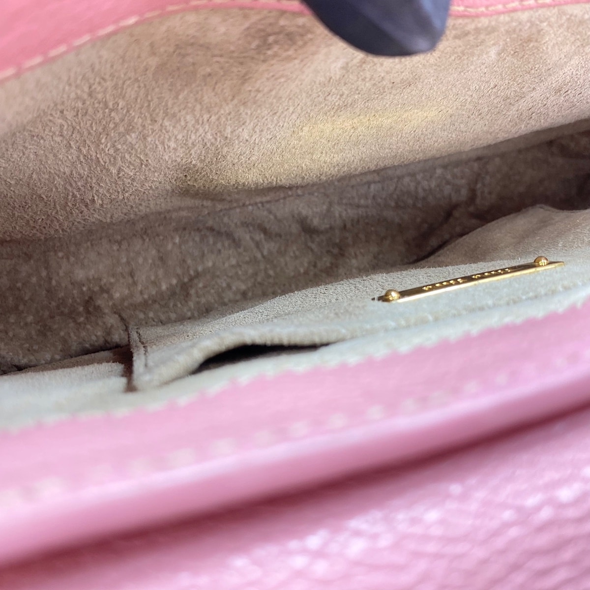 D (傷や汚れあり)】ミュウ ミュウ Miu Miu レザー ショルダーバッグ
