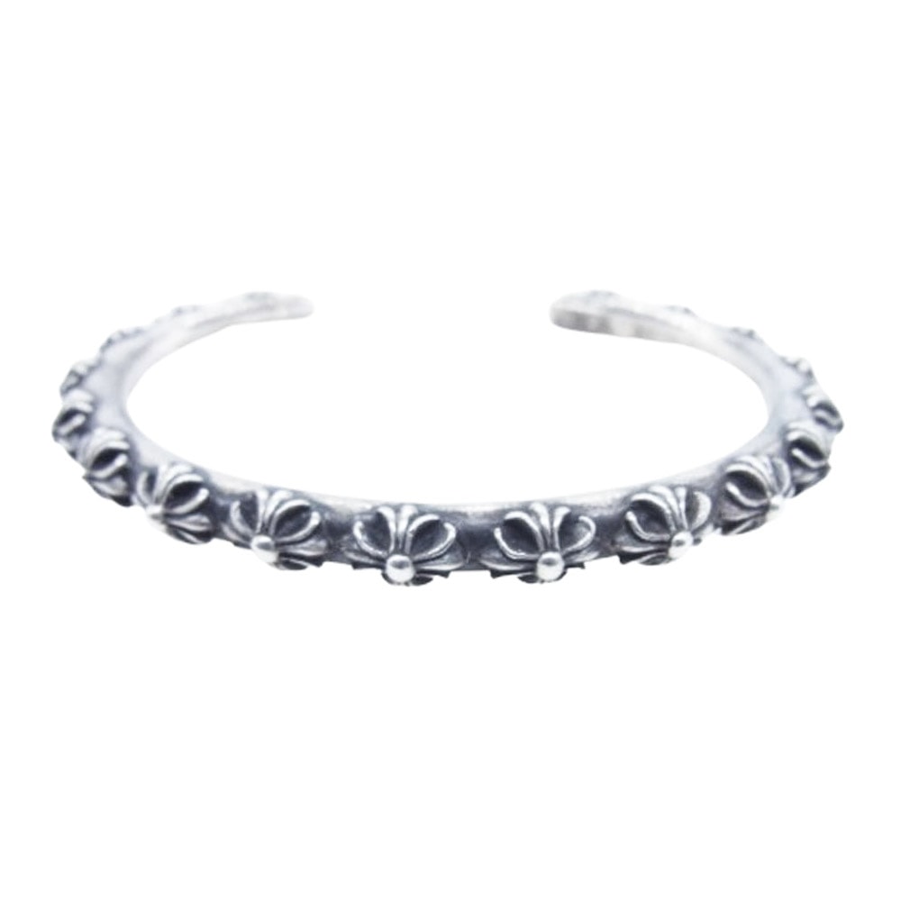 CHROME HEARTS クロムハーツ(原本無) バングル BANGLE CROSS クロス バンド バングル ブレスレット シルバー系【中古】