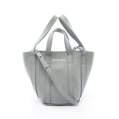 バレンシアガ BALENCIAGA Everyday XS North South 2WAY ハンドバッグ バッグ レザー レディース ブルー系 672793 【中古】