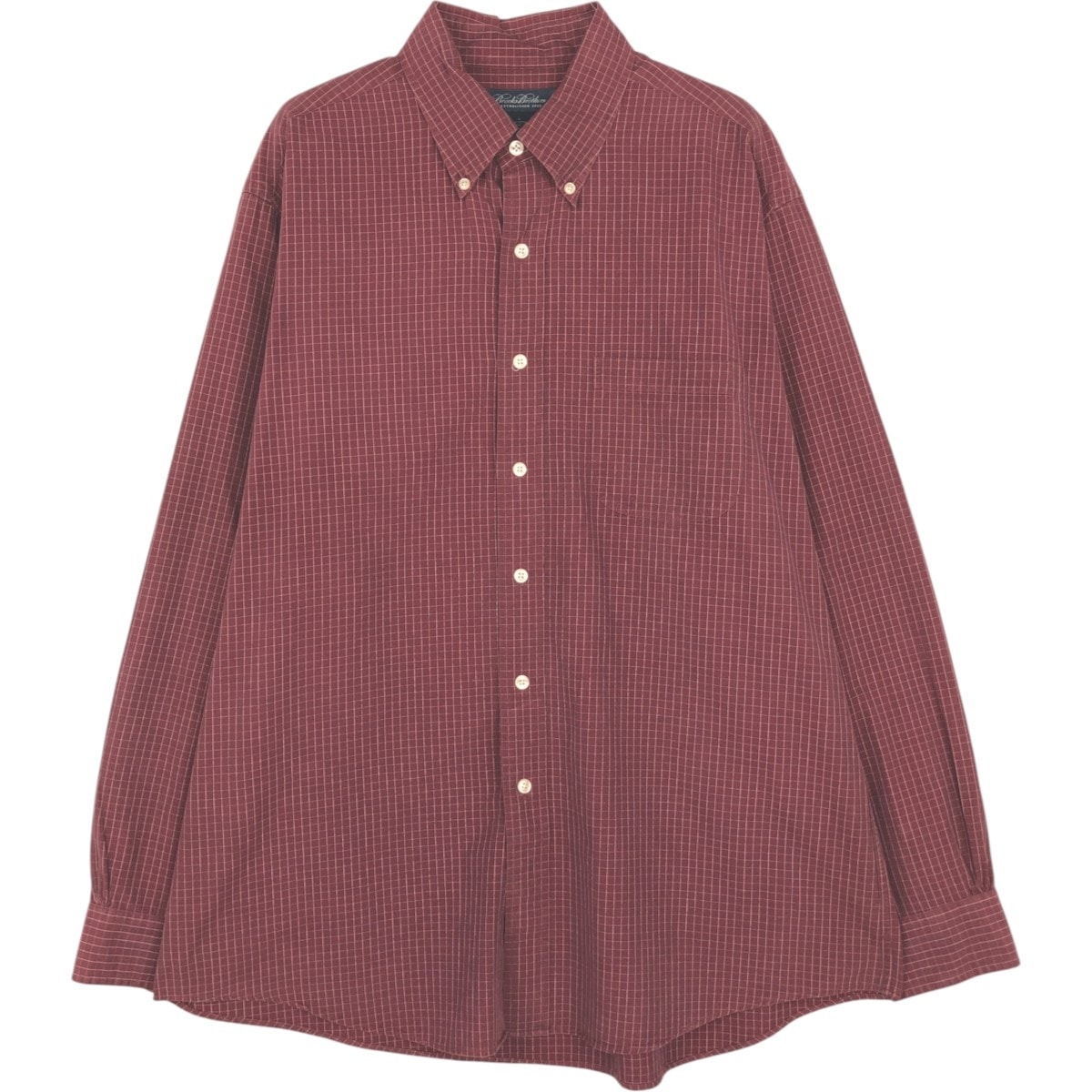 古着 ブルックスブラザーズ Brooks Brothers 長袖 ボタンダウンチェックシャツ メンズL相当/eaa662796