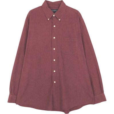 古着 ブルックスブラザーズ Brooks Brothers 長袖 ボタンダウンチェックシャツ メンズL相当/eaa662796