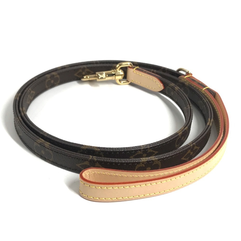 ルイヴィトン LOUIS VUITTON ドッグ リーシュ MM GI1217 モノグラム 犬用 ペット わんちゃん 紐 お散歩 リード モノグラムキャンバス ブラウン 新品同様