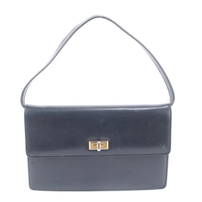 ■美品 バリー ターンロック フラップショルダーバッグ レザー