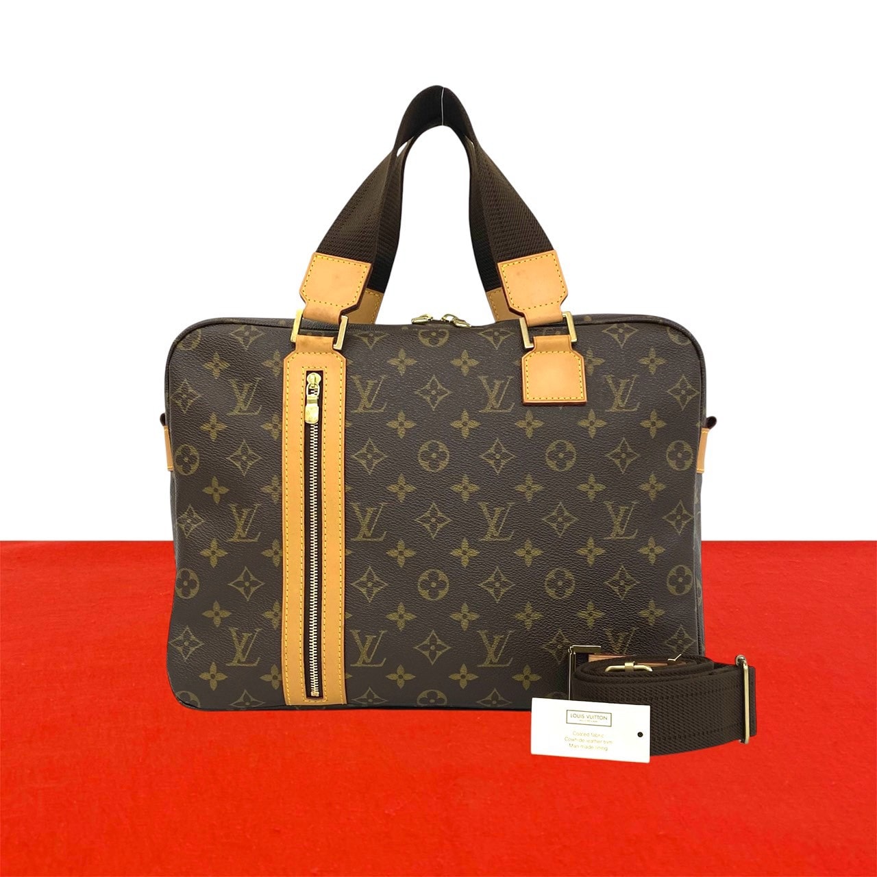 LOUIS VUITTON ルイヴィトン サック ボスフォール モノグラム レザー PVC ショルダーバッグ ブラウン
44162
