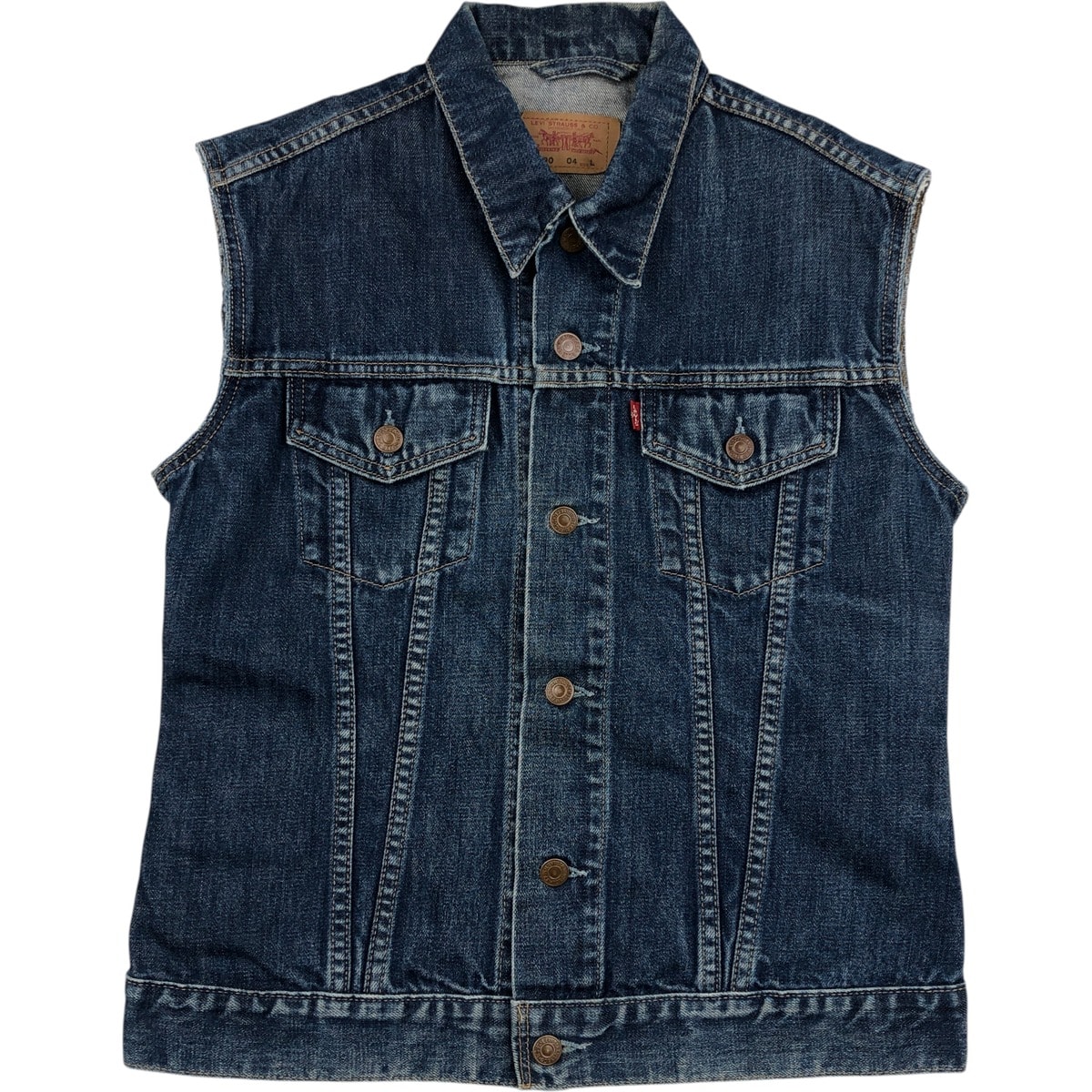 古着 ~00年代 リーバイス Levi's 70590-0402 ヨーロッパモデル カットオフ デニムベスト メンズL相当/eaa617754