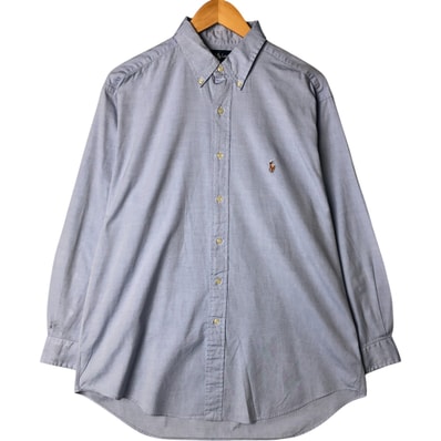 古着 ラルフローレン Ralph Lauren YARMOUTH 長袖 ボタンダウンシャツ メンズL相当/eaa578036