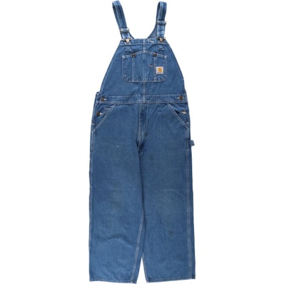 古着 カーハート Carhartt デニムオーバーオール メンズw37相当/eaa656751