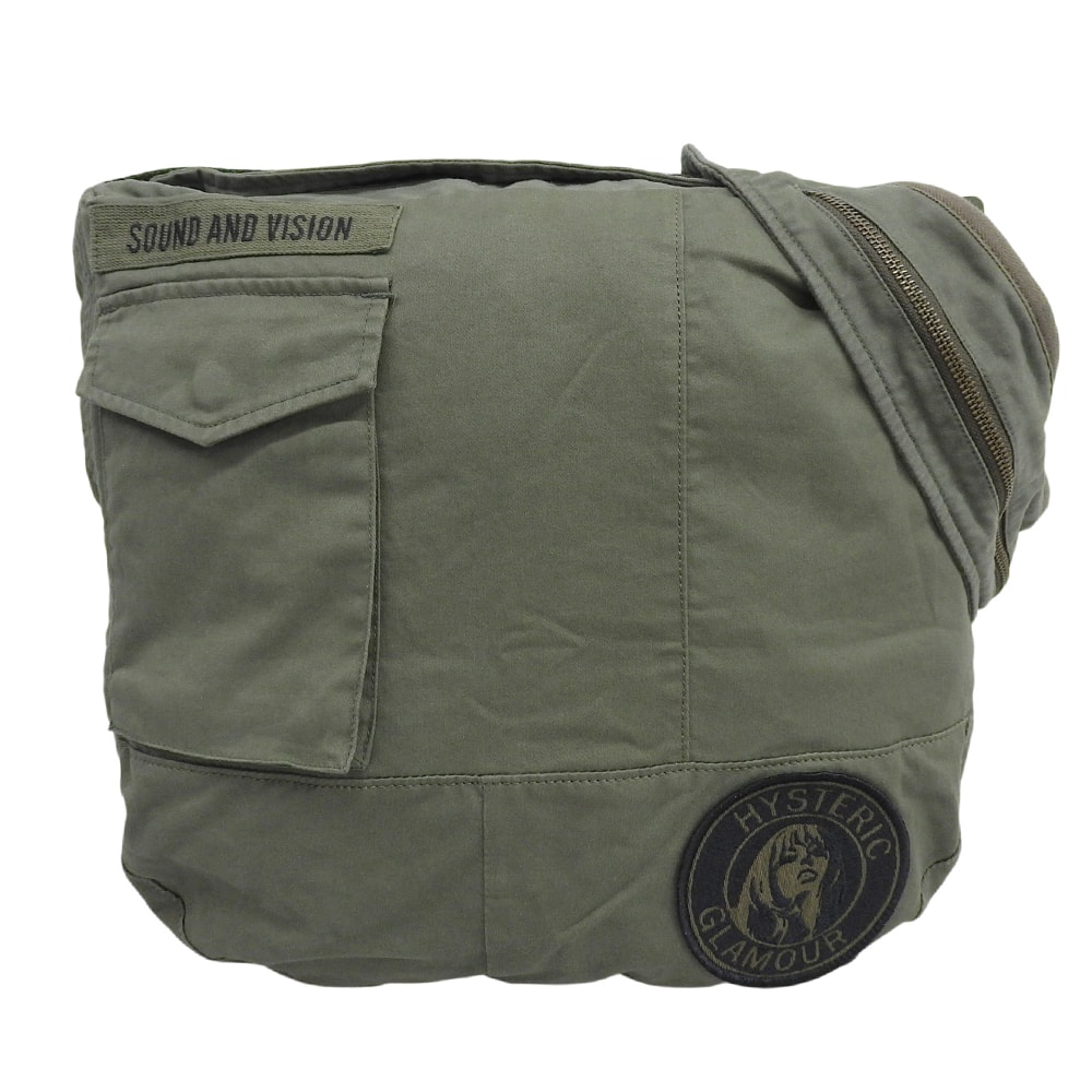 ヒステリックグラマー ミリタリー ショルダーバッグ レディース グリーン系