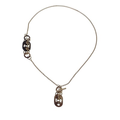 エルメス HERMES ペンダント ユリディス PM H057078FD00 ネックレス メタル バッファローホーン ラッカー ゴールド レディース メンズ【中古】【Aランク】