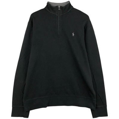 古着 ラルフローレン Ralph Lauren POLO RALPH LAUREN ハーフジップスウェットシャツ トレーナー メンズL相当/eaa480973