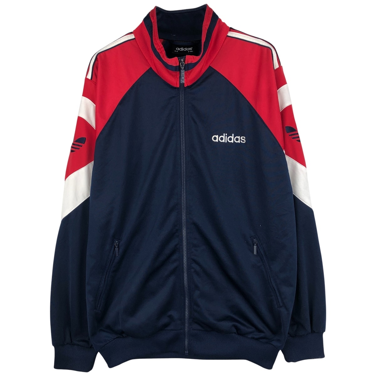 古着 90年代 アディダス adidas トレフォイルロゴ ジャージ トラックジャケット メンズM相当/eaa598702