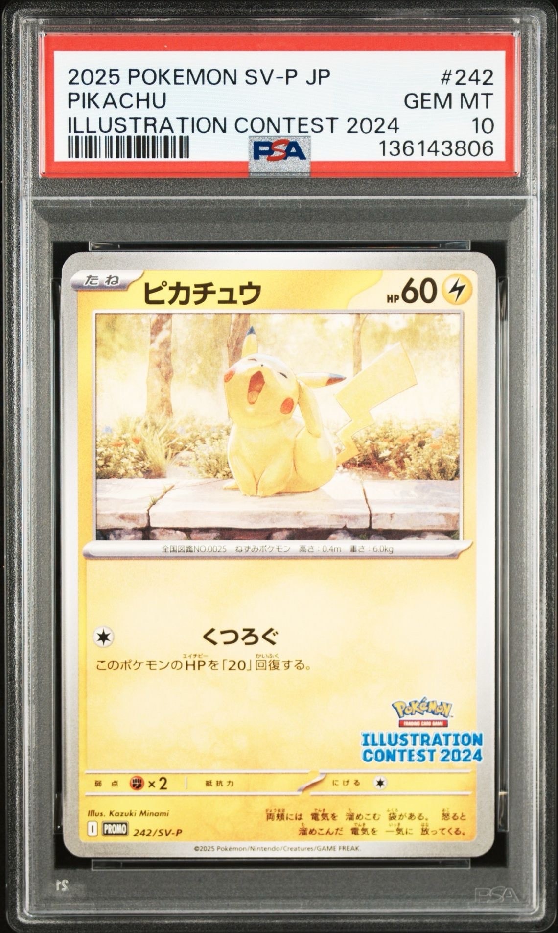 PSA10】ピカチュウ [SV-P 242](プロモカードパック
