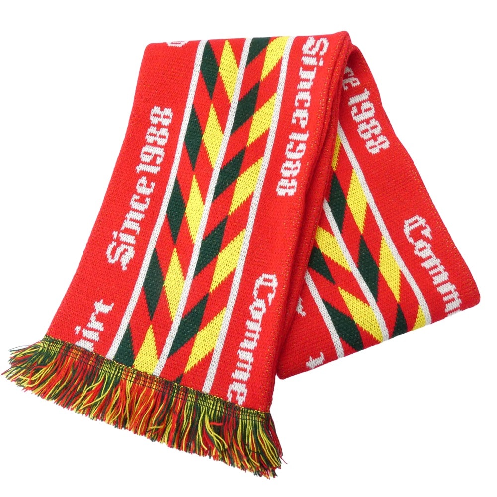 COMME des GARCONS マフラー 25AW FP-K402 SHIRT シャツ knitted jacquard acrylic football scarves ジャカード アクリル フットボール スカーフ マフラー 【極上美品】【中古】