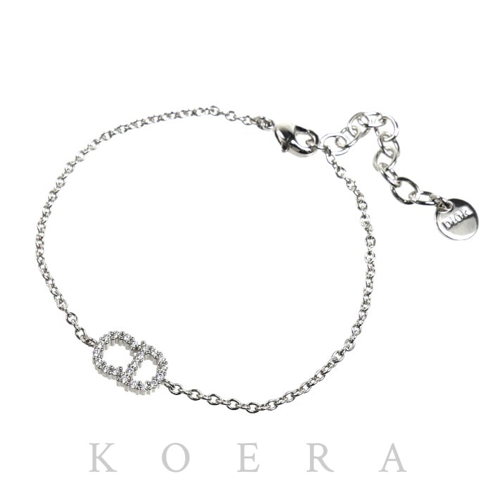 Dior ディオール メタル Petit CD ブレスレット B1940WOMCY_D001 2.4g 15~18.5cm レディース【中古】【美品】