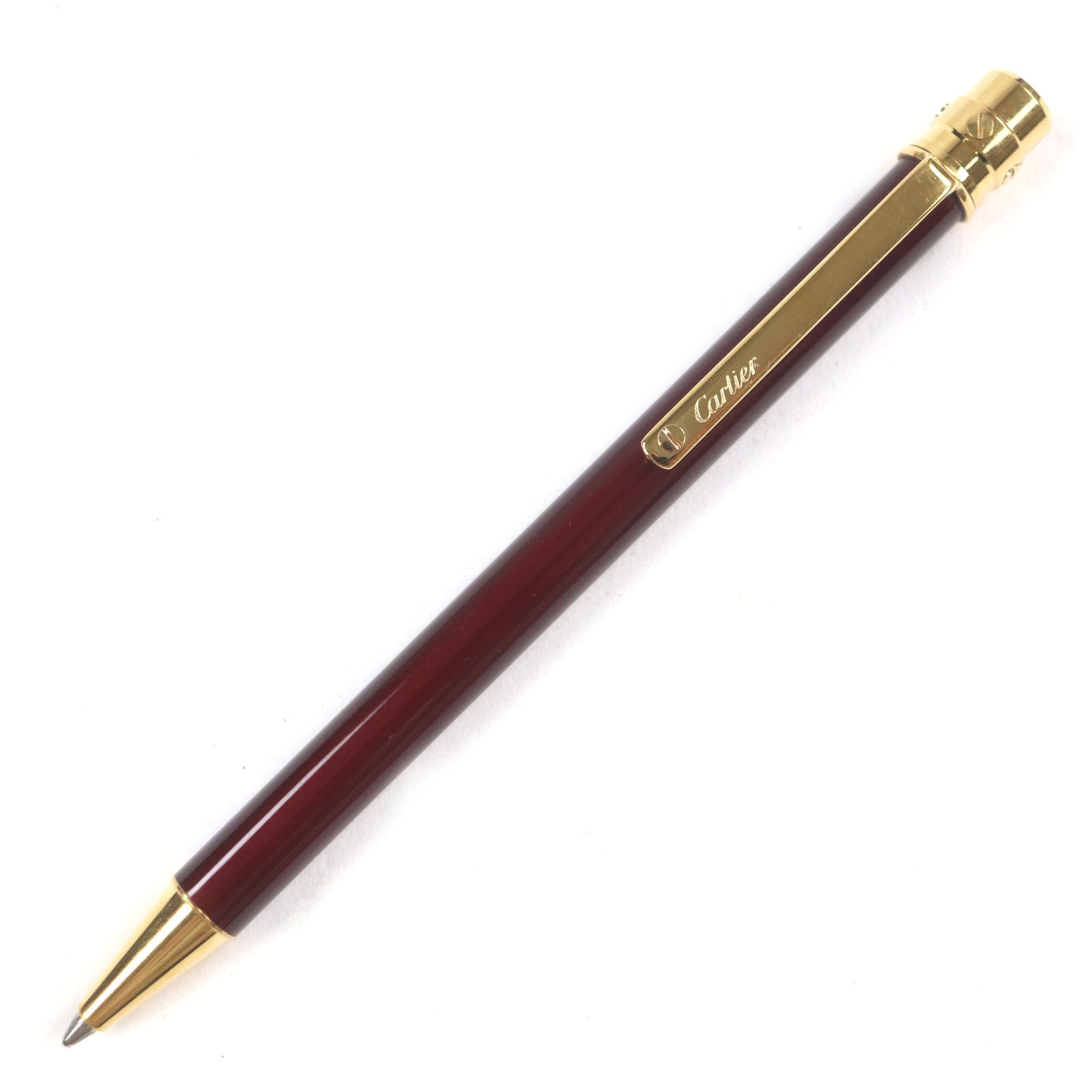 良品 カルティエ
 ボールペン サントス ドゥ カルティエ ボルドー ゴールド メンズ