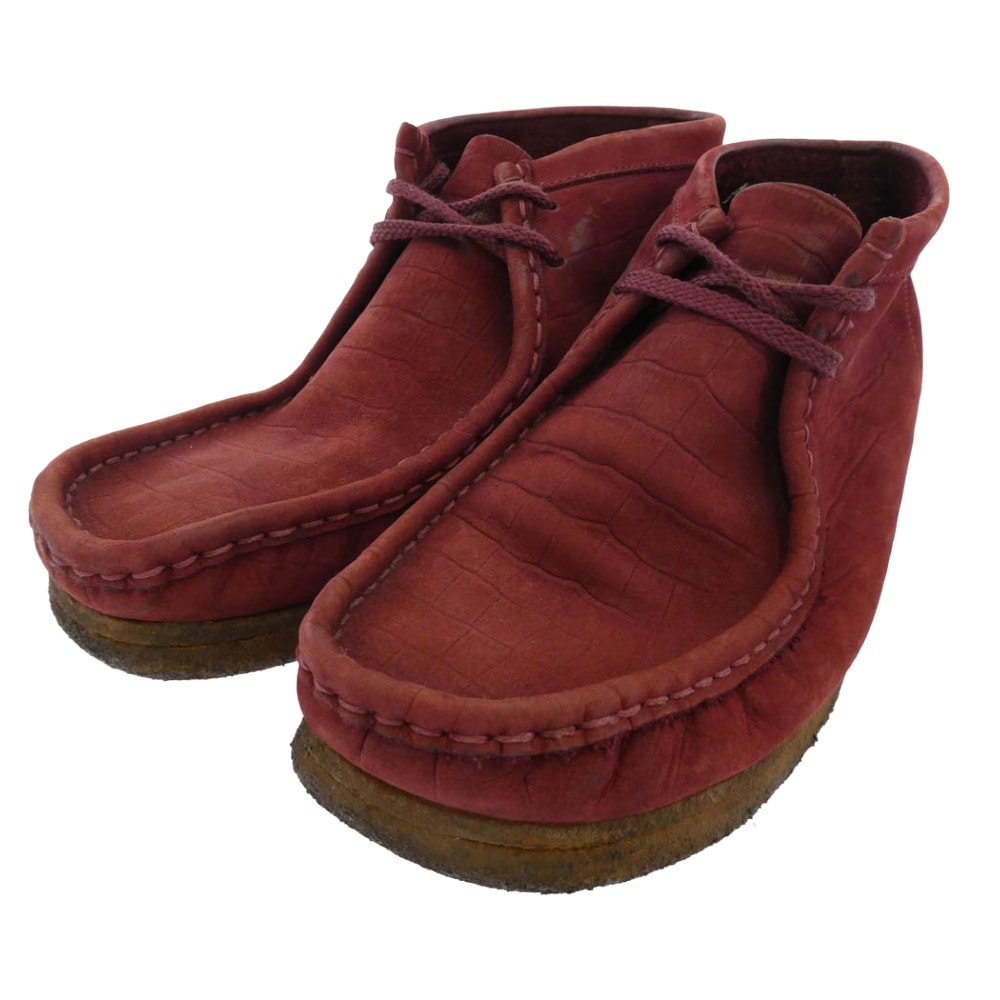 Supreme シュプリーム シューズ Wallabee ワラビー エンボス シューズ エンジ系 9.5【中古】