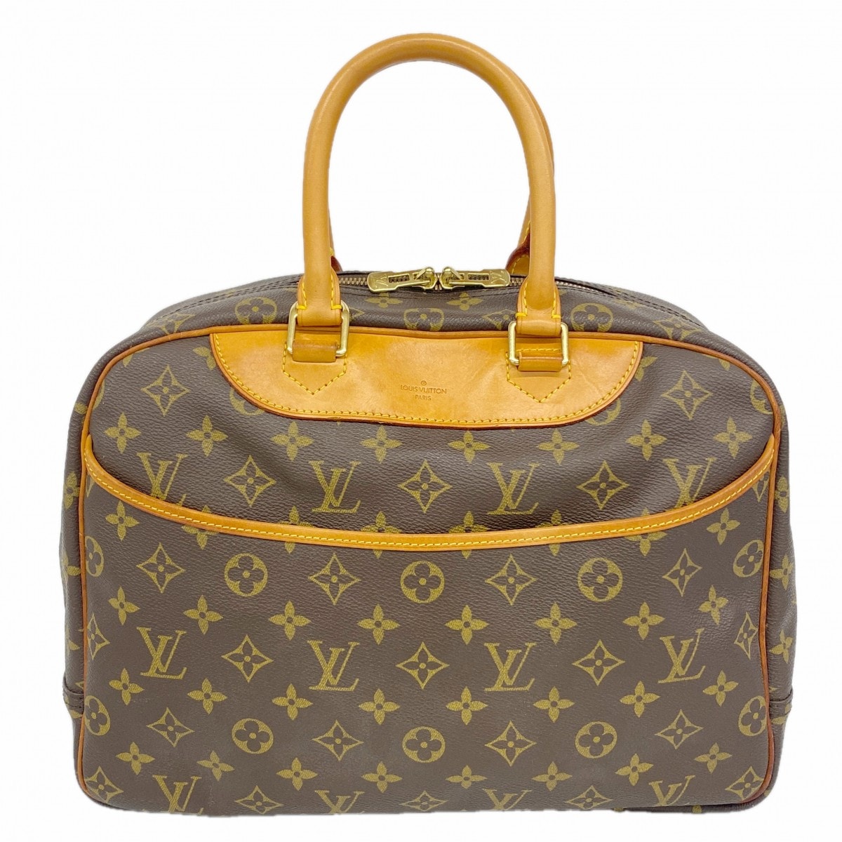 【6dc3994】ルイヴィトン ハンドバッグ モノグラム ドーヴィル M47270 ブラウン【中古】レディース