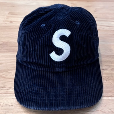 Supreme Corduroy S Logo 6-Panel "Navy"
