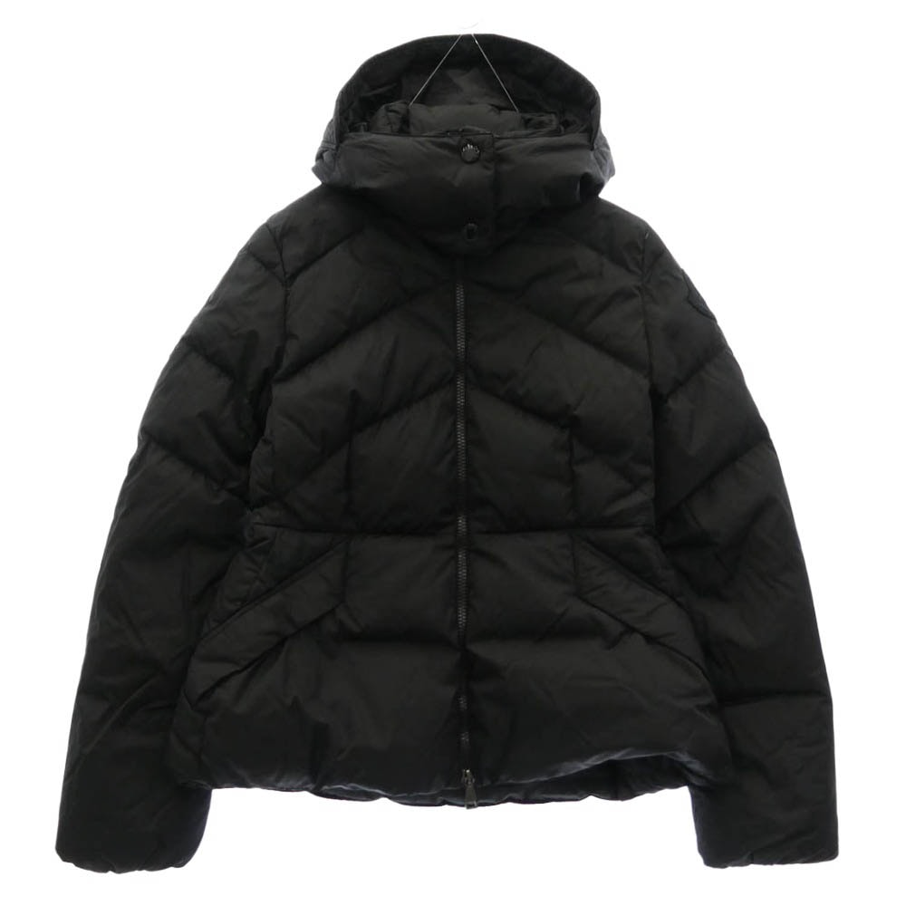 MONCLER モンクレール 20AW F20931A54600 C0068 ALOES GIUBBOTTO アロエ ロゴ ドローコード フード ダウンジャケット ブラック系【中古】