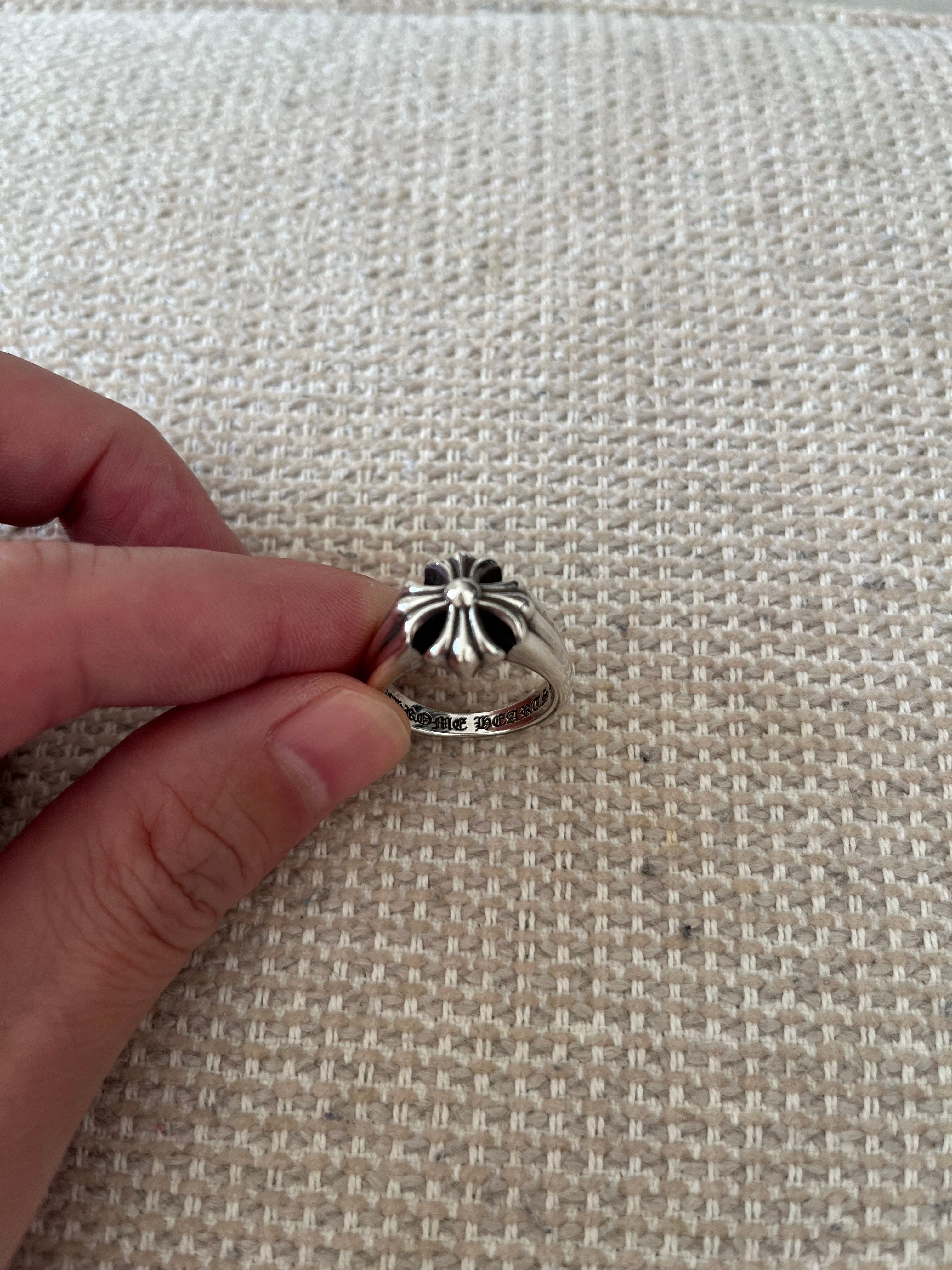 Chrome Hearts Cut Out Ch Plus Ring S "Silver"