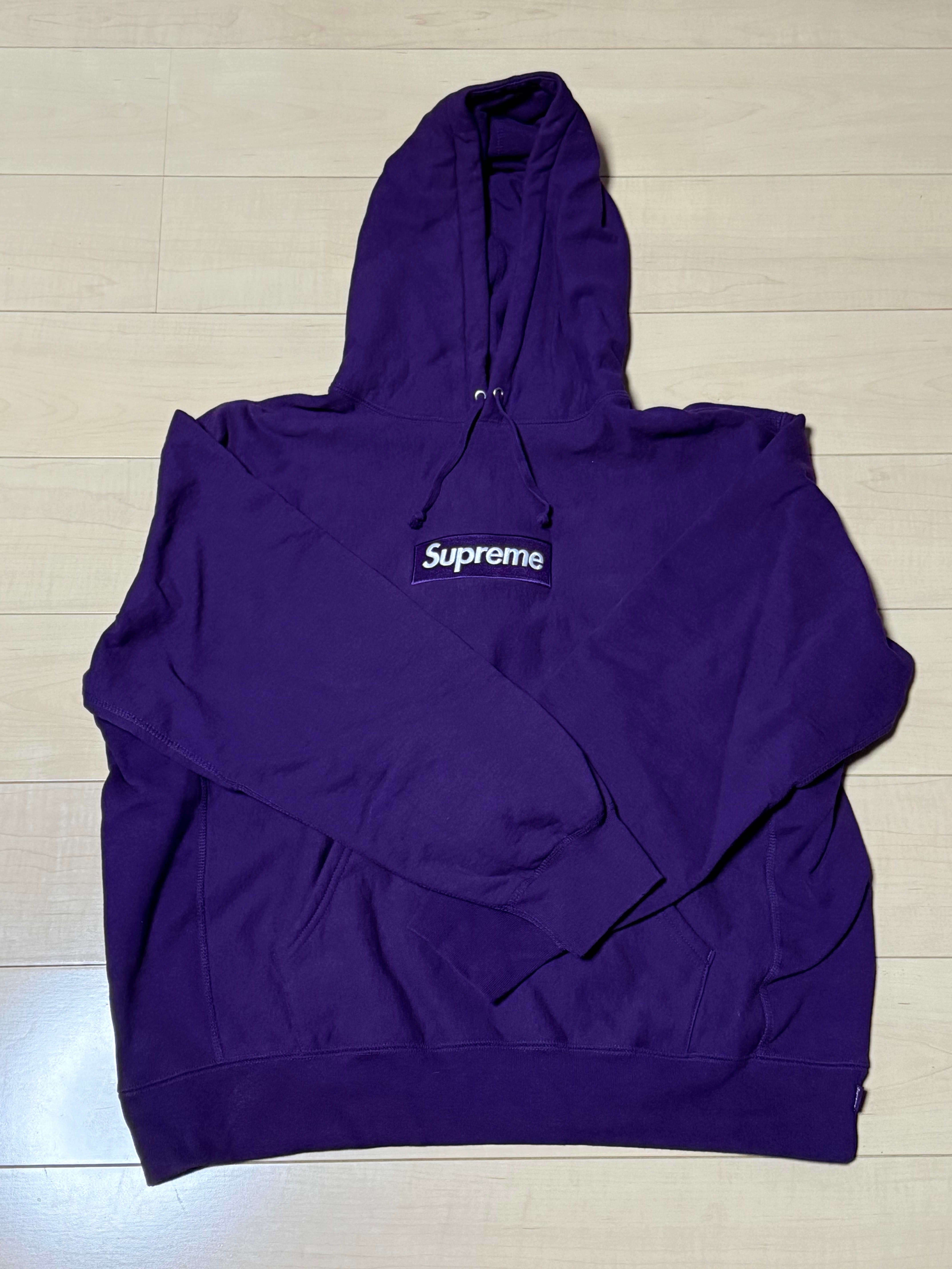 Supreme Box Logo Hooded Sweatshirt "Purple" (23FW)