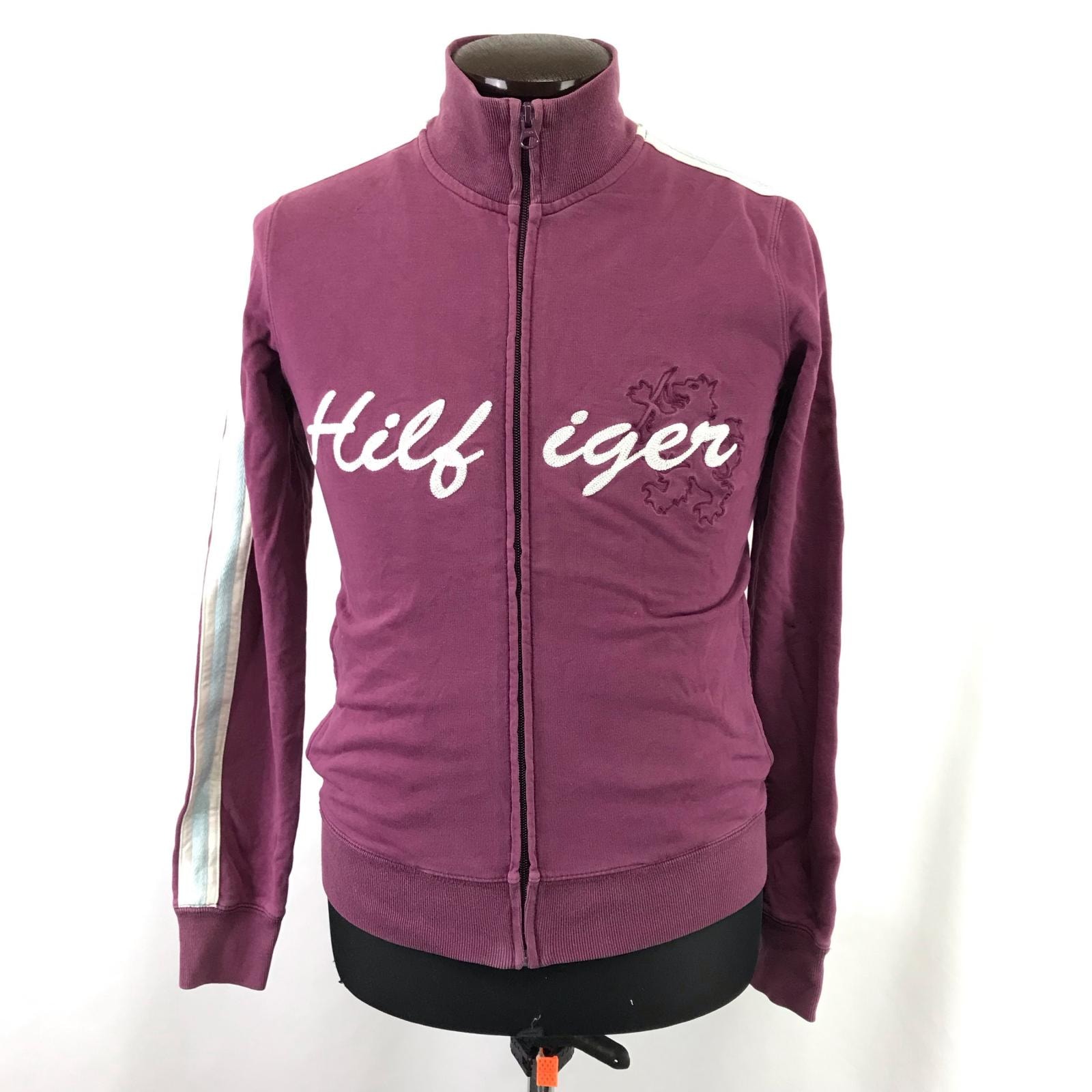 TOMMY HILFIGER【トミーヒルフィガー】トラックジャケット /ジャージ【メンズXS/紫/purple】Tops/jacket◆BJ005-a