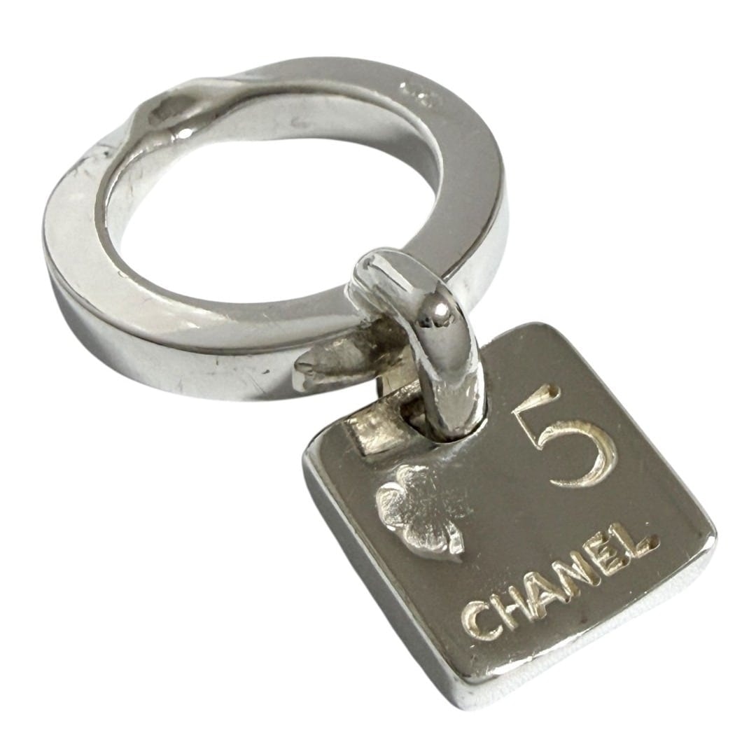 シャネル レディース リング 8号 指輪 カメリア シルバー ヴィンテージ