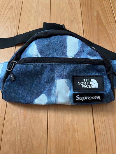 Supreme x The North Face Bleached Denim Print Roo II "Indigo"