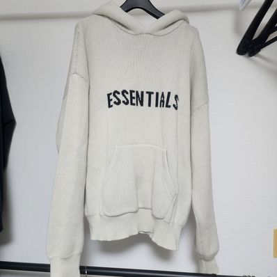 FEAR OF GOD ESSENTIALS Knit Hoodie "Oatmeal"