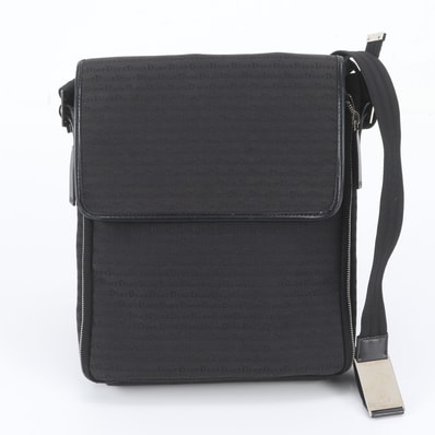 ■美品 ディオール ショルダーバッグ レザー×キャンバス