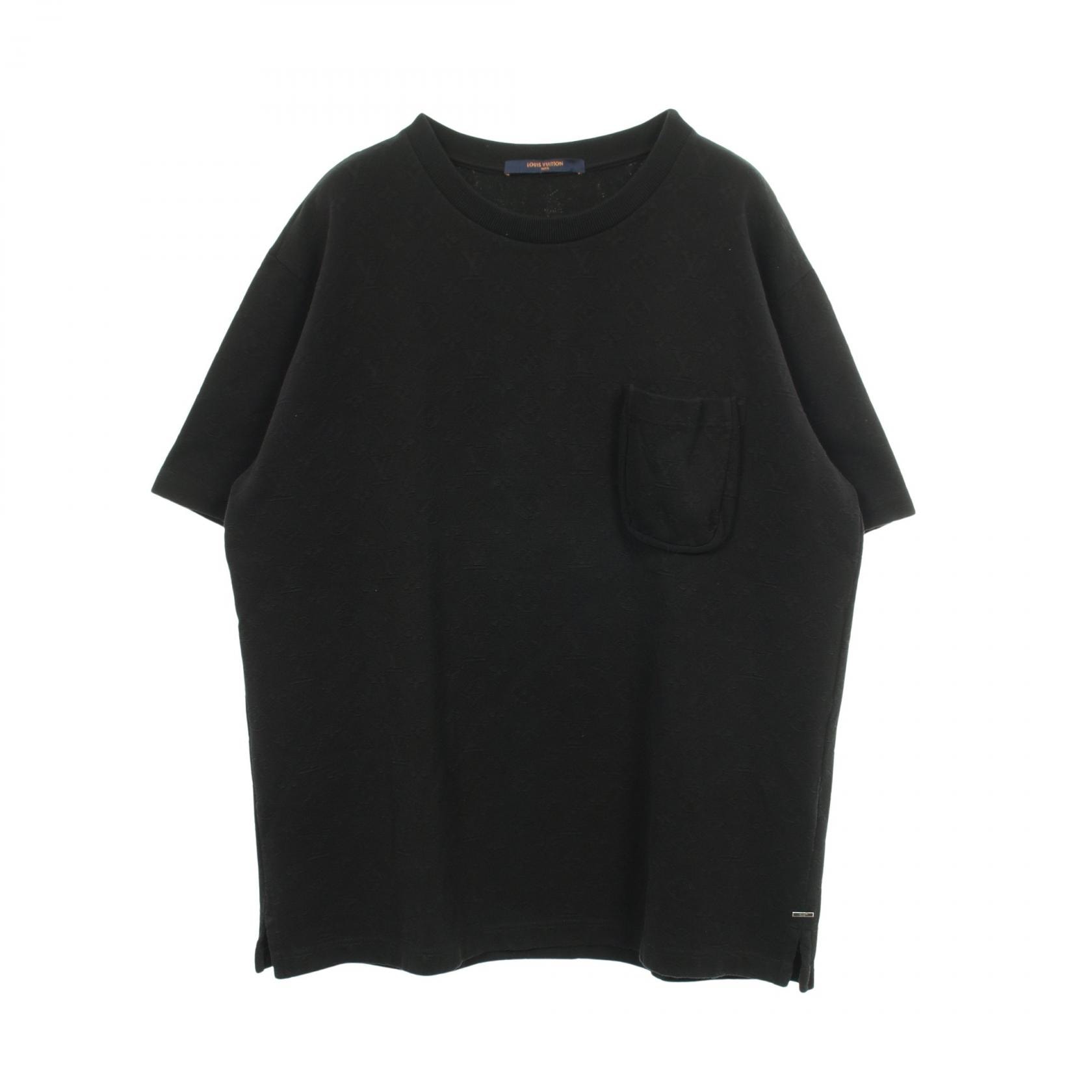 ルイ・ヴィトン LOUIS VUITTON 3Dポケット モノグラム 半袖Tシャツ 衣料品 トップス コットン メンズ ブラック系 RM202Q TCL HIY49W 【中古】