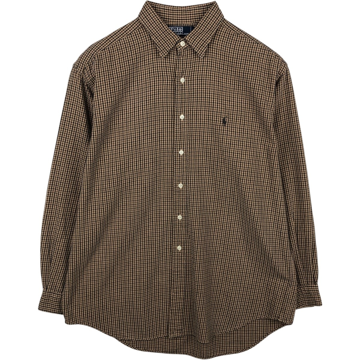 古着 ラルフローレン Ralph Lauren POLO by Ralph Lauren LOWELL SPORT ギンガムチェック 長袖 コットンチェックシャツ メンズL相当/eaa649966