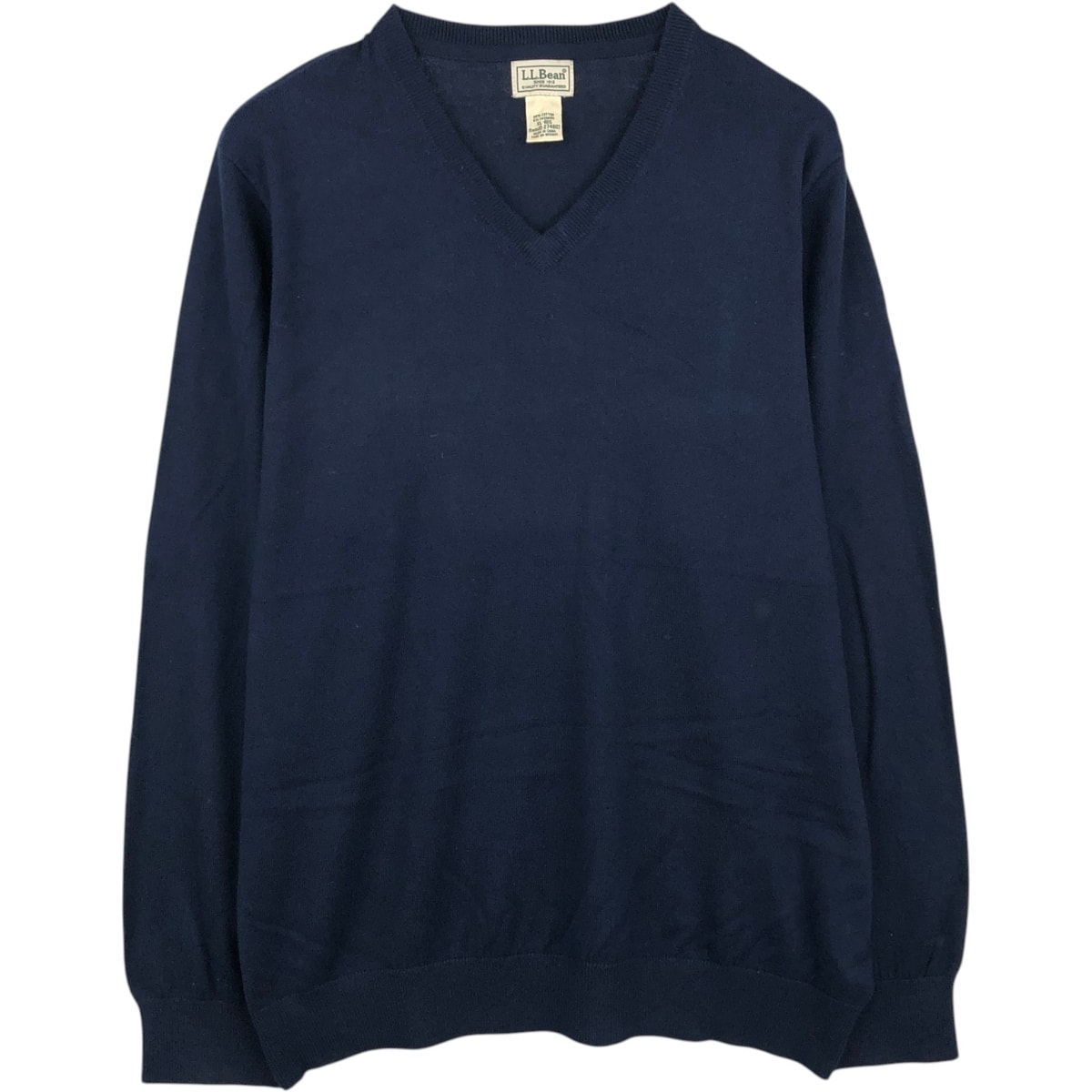 古着 90~00年代 エルエルビーン L.L.Bean Vネック コットンニットセーター メンズXL相当 ヴィンテージ/eaa654168