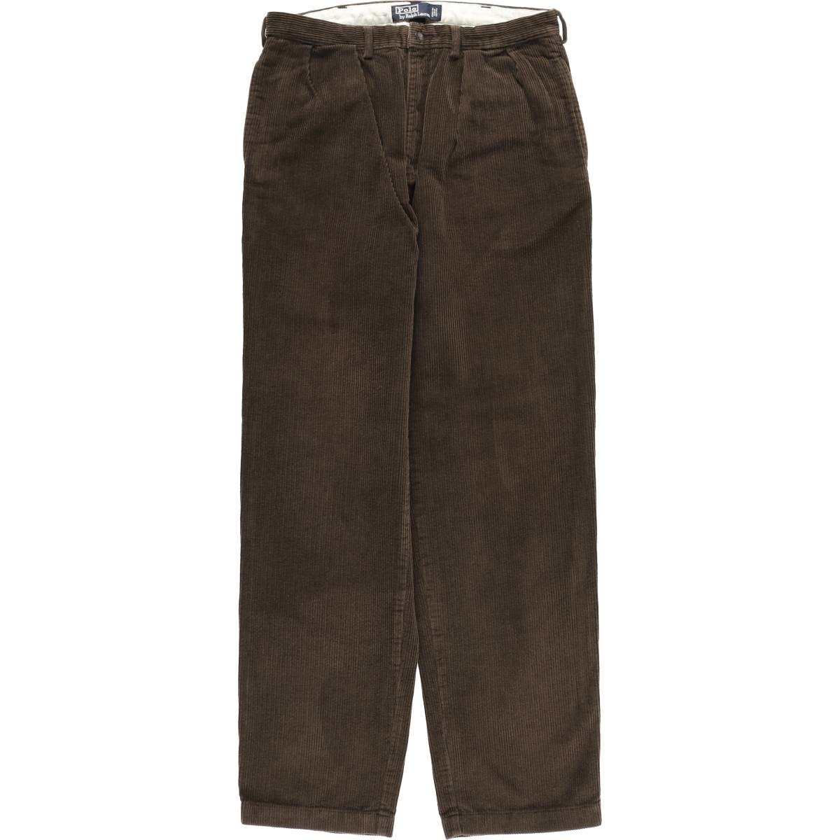 古着 ラルフローレン Ralph Lauren POLO by Ralph Lauren ツータック コーデュロイパンツ メンズw32相当/eaa612895