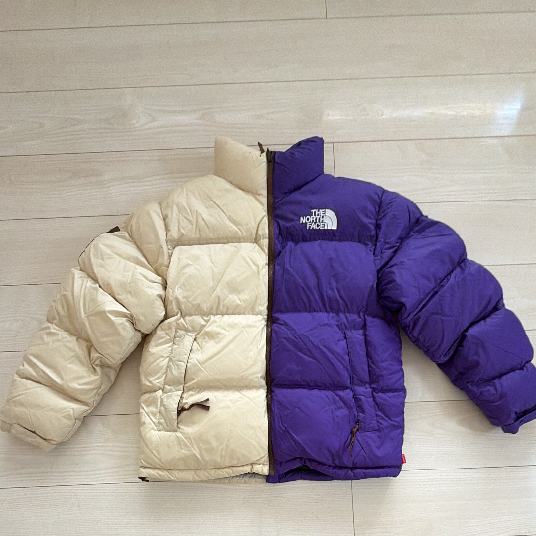 Supreme x The North Face Split Nuptse Jacket "Tan"