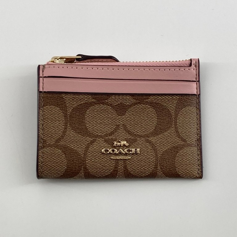 COACH(コーチ) シグネチャー柄 コイン パスケース 88208 ピンク
