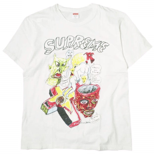 SUPREME シュプリーム 20SS アメリカ製 Daniel Johnston Tee ダニエルジョンストンTシャツ L ホワイト 半袖 トップス g21731