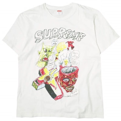 SUPREME シュプリーム 20SS アメリカ製 Daniel Johnston Tee ダニエルジョンストンTシャツ L ホワイト 半袖 トップス g21731